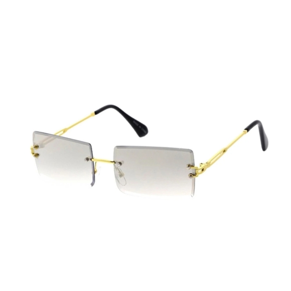 ASRTD PIA rectangle rimless sunglasses - Picture 2 of 7